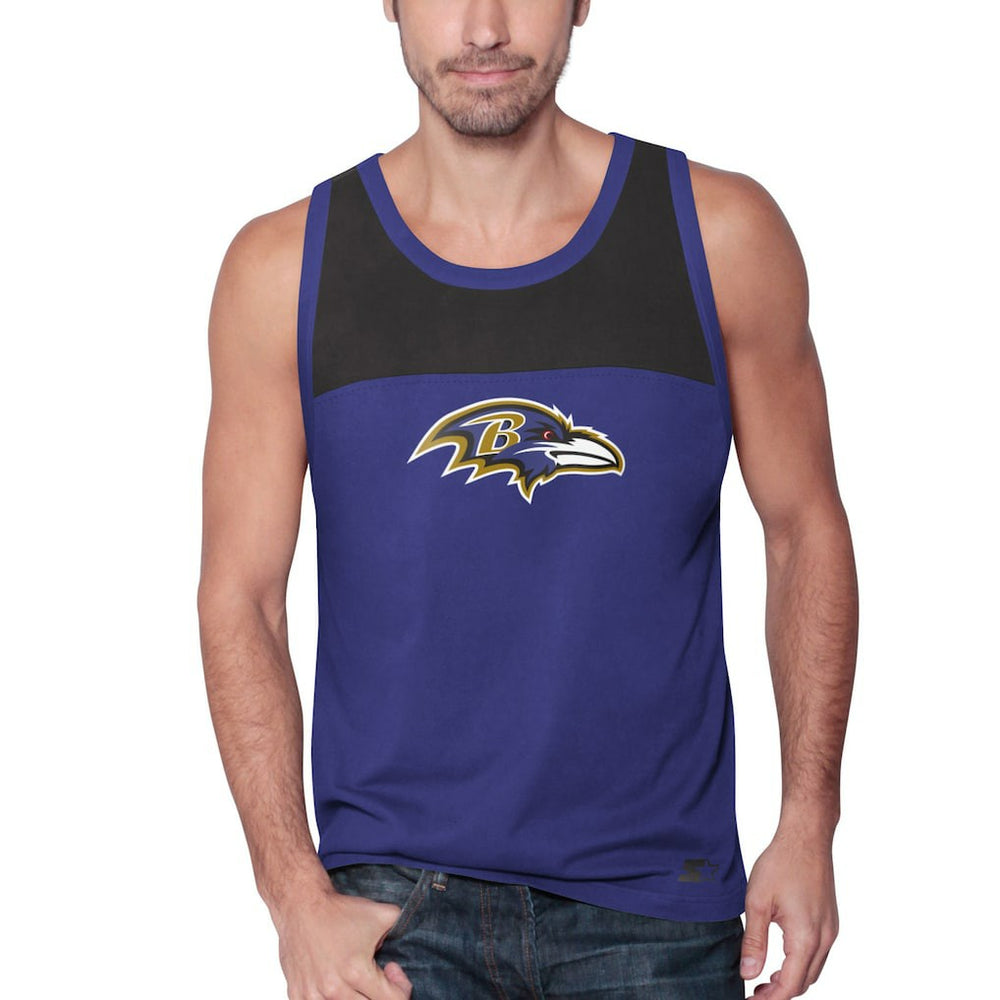Baltimore Ravens Starter Logo Touchdown Fashion Tank Top Purple/Black