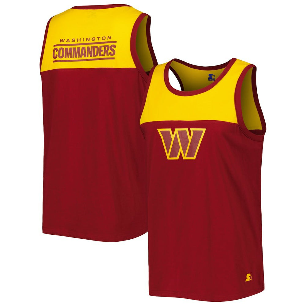 Washington Commanders Starter Logo Touchdown Fashion Tank Top Burgundy/Gold