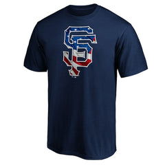 San Francisco Giants Team Banner Wave T-Shirt - Navy T-shirts