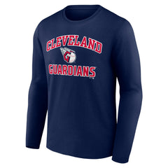 Cleveland Guardians Heart & Soul Long Sleeve T-Shirt - Navy T-shirts