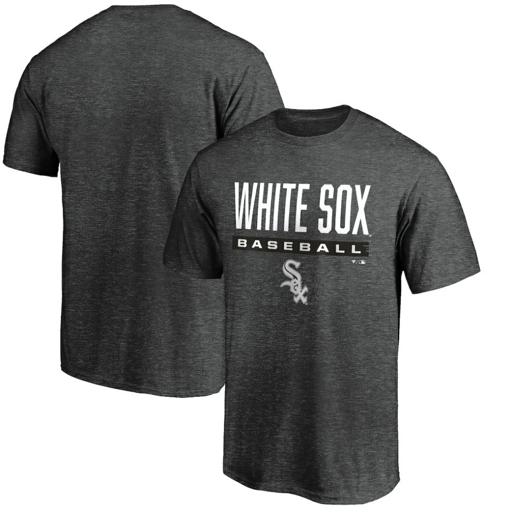 Chicago White Sox Team Win Stripe T-Shirt - Charcoal T-shirts