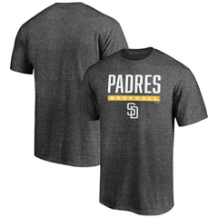 San Diego Padres Team Win Stripe T-Shirt - Charcoal T-shirts
