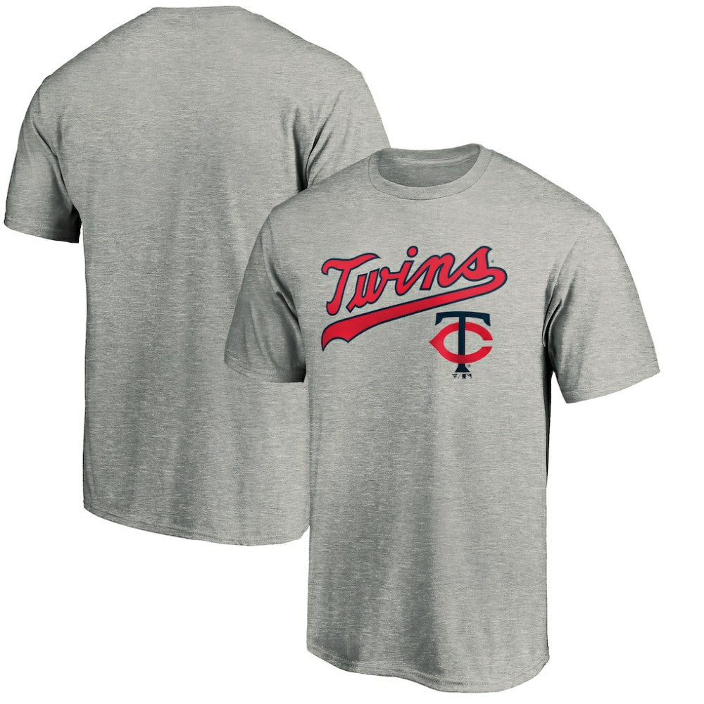 Minnesota Twins Team Wahconah T-Shirt - Heather Gray T-shirts