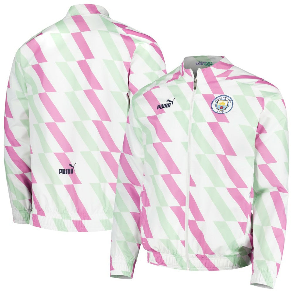 Manchester City 2022/23 Pre-Match Full-Zip Jacket White shop