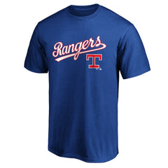 Texas Rangers Team Cooperstown Collection Wahconah T-Shirt - Royal T-shirts