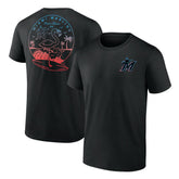 Miami Marlins Team Hometown Collection Surf's Up T-Shirt - Black T-shirts