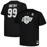 NHL Wayne Gretzky Los Angeles Kings Mitchell & Ness Big & Tall Name & Number T-Shirt - Black