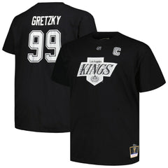NHL Wayne Gretzky Los Angeles Kings Mitchell & Ness Big & Tall Name & Number T-Shirt - Black