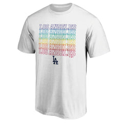 Los Angeles Dodgers Team City Pride T-Shirt - White T-shirts