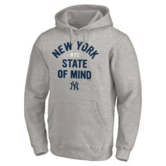 New York Yankees Heater State of Mind Pullover Hoodie - Gray Hoodies