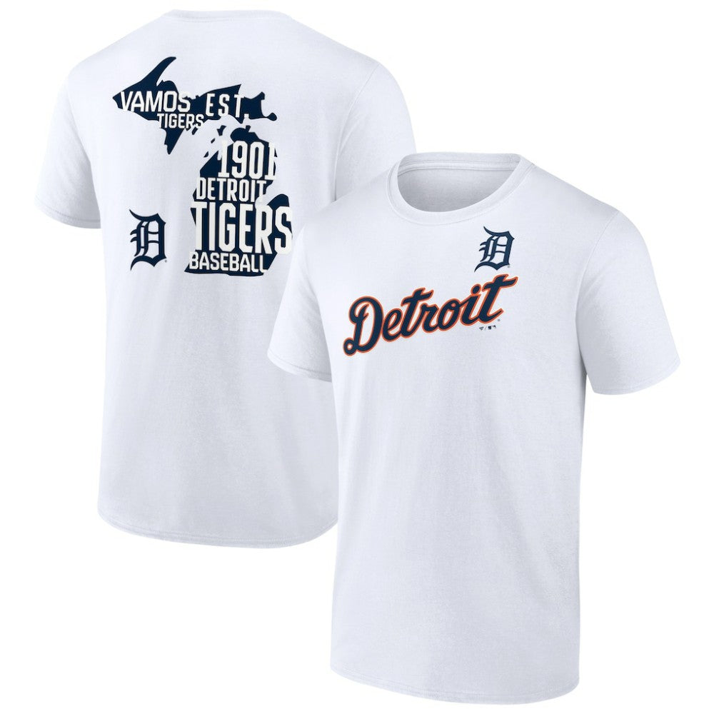 Detroit Tigers Team Hot Shot T-Shirt - White T-shirts