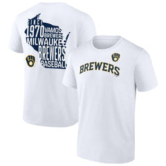 Milwaukee Brewers Team Hot Shot T-Shirt - White T-shirts