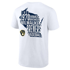 Milwaukee Brewers Team Hot Shot T-Shirt - White T-shirts