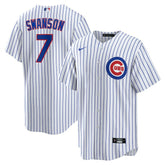 MLB Dansby Swanson Chicago Cubs Nike Replica Player Jersey - White