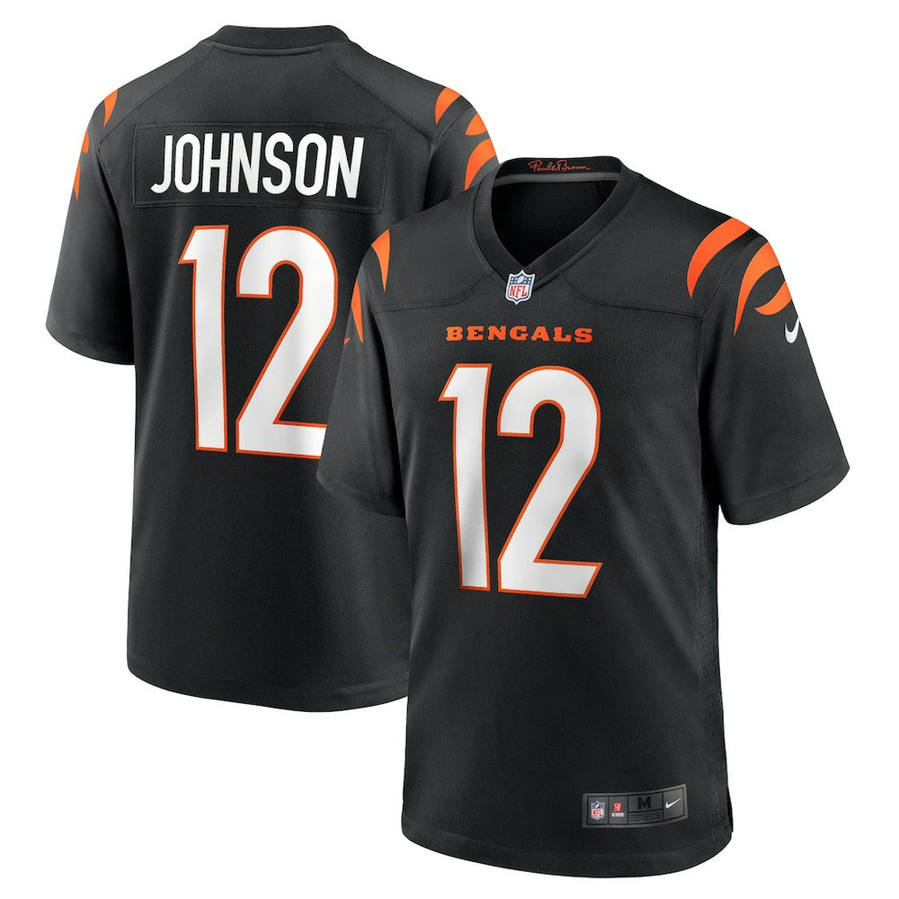 NFL Tyron Johnson Cincinnati Bengals Home Game Player Jersey - Black