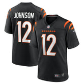NFL Tyron Johnson Cincinnati Bengals Home Game Player Jersey - Black