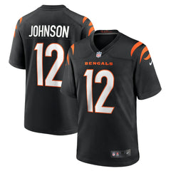 NFL Tyron Johnson Cincinnati Bengals Home Game Player Jersey - Black