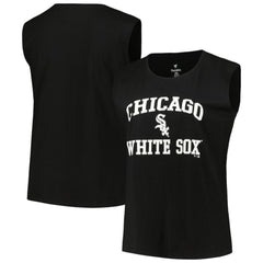 Chicago White Sox Profile Women's Plus Size Tank Top - Black Tanks