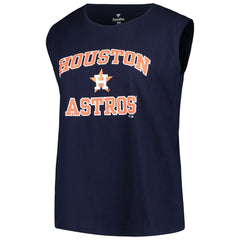 Houston Astros Profile Women's Plus Size Tank Top - Navy Tanks