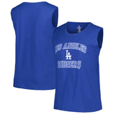 Los Angeles Dodgers Profile Women's Plus Size Tank Top - Royal Tanks