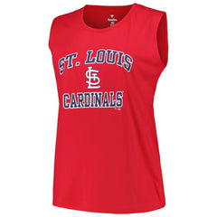 St. Louis Cardinals Profile Women's Plus Size Tank Top - Red Tanks