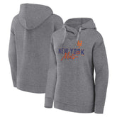 Profile New York Mets Women's Plus Size Pullover Hoodie - Heather Gray Hoodies