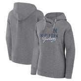Profile New York Yankees Women's Plus Size Pullover Hoodie - Heather Gray Hoodies