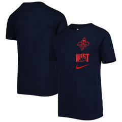 New Orleans Pelicans Youth Vs Block Essential T-Shirt Navy