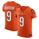 NFL Joe Burrow Cincinnati Bengals Vapor F.U.S.E. Elite Jersey - Orange
