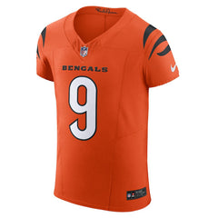 NFL Joe Burrow Cincinnati Bengals Vapor F.U.S.E. Elite Jersey - Orange