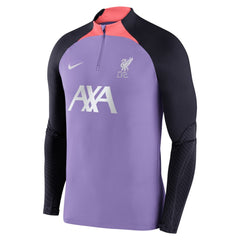 Liverpool Strike Drill 2023/24 Performance Quarter-Zip Long Sleeve Top Purple