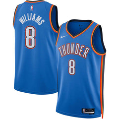 NBA Jalen Williams Oklahoma City Thunder Unisex Swingman Jersey - Icon Edition - Blue