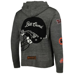 Cincinnati Bengals x BlaCkOWned Stripes Don't Come Easy Pullover Hoodie Gray