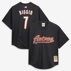 MLB Craig Biggio Houston Astros Mitchell & Ness Authentic Batting Practice Jersey - Black