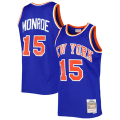 NBA Earl Monroe New York Knicks 1972/73 Hardwood Classics Swingman Jersey - Blue