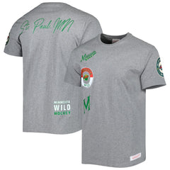NHL Minnesota Wild Mitchell & Ness City Collection T-Shirt - Heather Gray