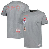 NHL New York Rangers Mitchell & Ness City Collection T-Shirt - Heather Gray