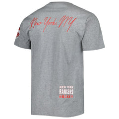 NHL New York Rangers Mitchell & Ness City Collection T-Shirt - Heather Gray