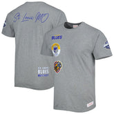 NHL St. Louis Blues Mitchell & Ness City Collection T-Shirt - Heather Gray