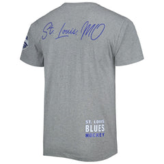 NHL St. Louis Blues Mitchell & Ness City Collection T-Shirt - Heather Gray