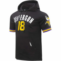 Justin Jefferson Minnesota Vikings Pro Standard Player Name & Number Hoodie T-Shirt Black