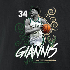 Giannis Antetokounmpo Milwaukee Bucks Competitor T-Shirt Black