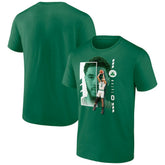Jayson Tatum Boston Celtics Jump Pass T-Shirt Green