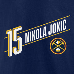 Nikola Jokic Denver Nuggets Full-Court Press Name & Number T-Shirt Navy