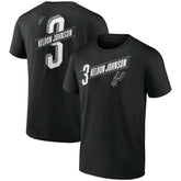 Keldon Johnson San Antonio Spurs Full-Court Press Name & Number T-Shirt Black