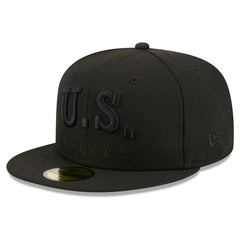 USMNT New Era Text 59FIFTY Fitted Hat Black