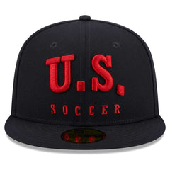 USMNT New Era Text 59FIFTY Fitted Hat Navy