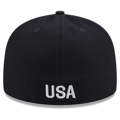 USMNT New Era Text 59FIFTY Fitted Hat Navy