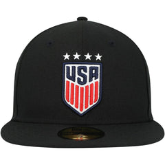 USWNT New Era Team Basic 59FIFTY Fitted Hat Black