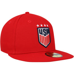 USWNT New Era Team Basic 59FIFTY Fitted Hat Red shop